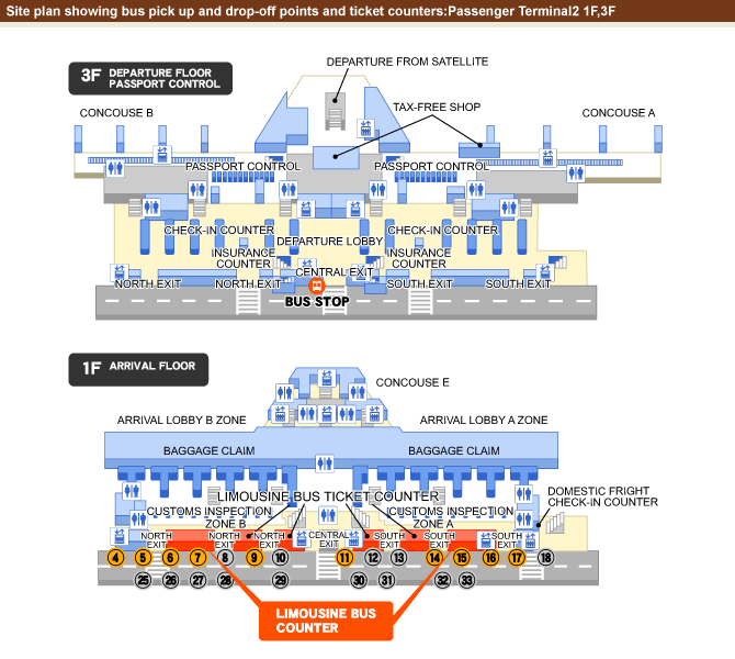 แผนที่สนามบินนาริตะ1